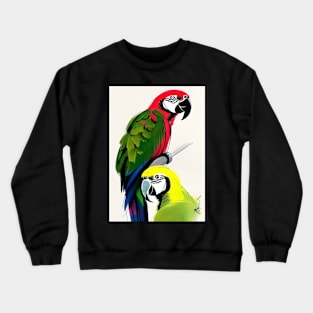 2 PARROTS TAKING A SELFIE Crewneck Sweatshirt